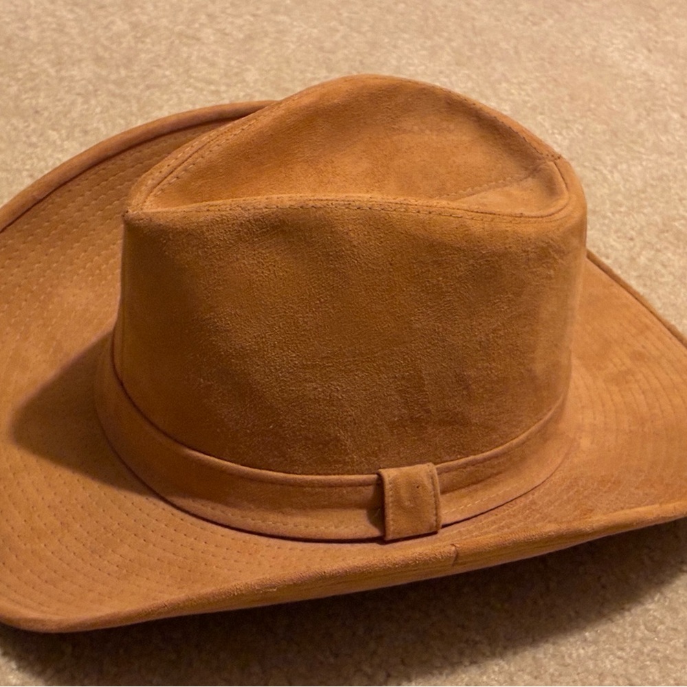 Vintage Resistol Classic Suede Rancher Hat in Warm Tan